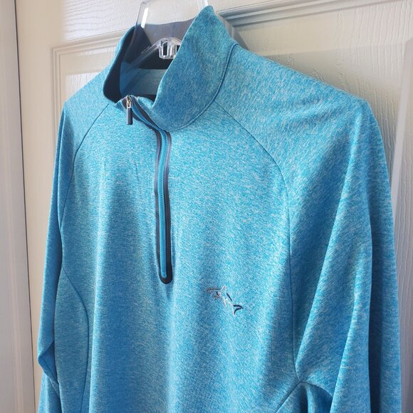 Greg Norman for Tasso Elba 1/4 zip long sleeve golf shirt pullover size small - Picture 5 of 11